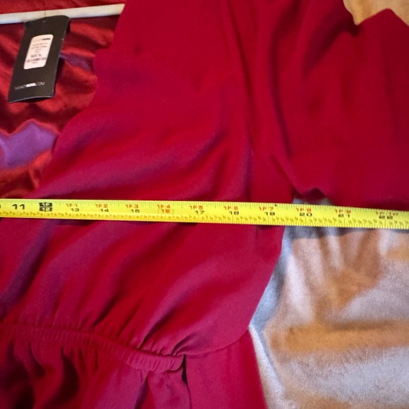 Fashion Nova Deep Red Long Sleeve Dress - Picture 6 of 7